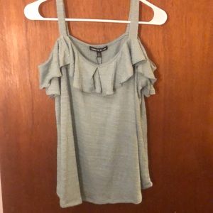 Sage green off shoulder shirt- never worn